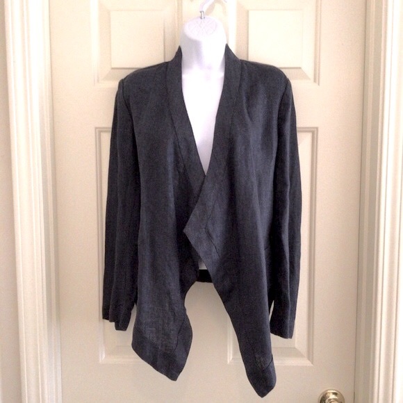 Coldwater Creek 100% Linen Jacket Size 4 - Picture 1 of 4